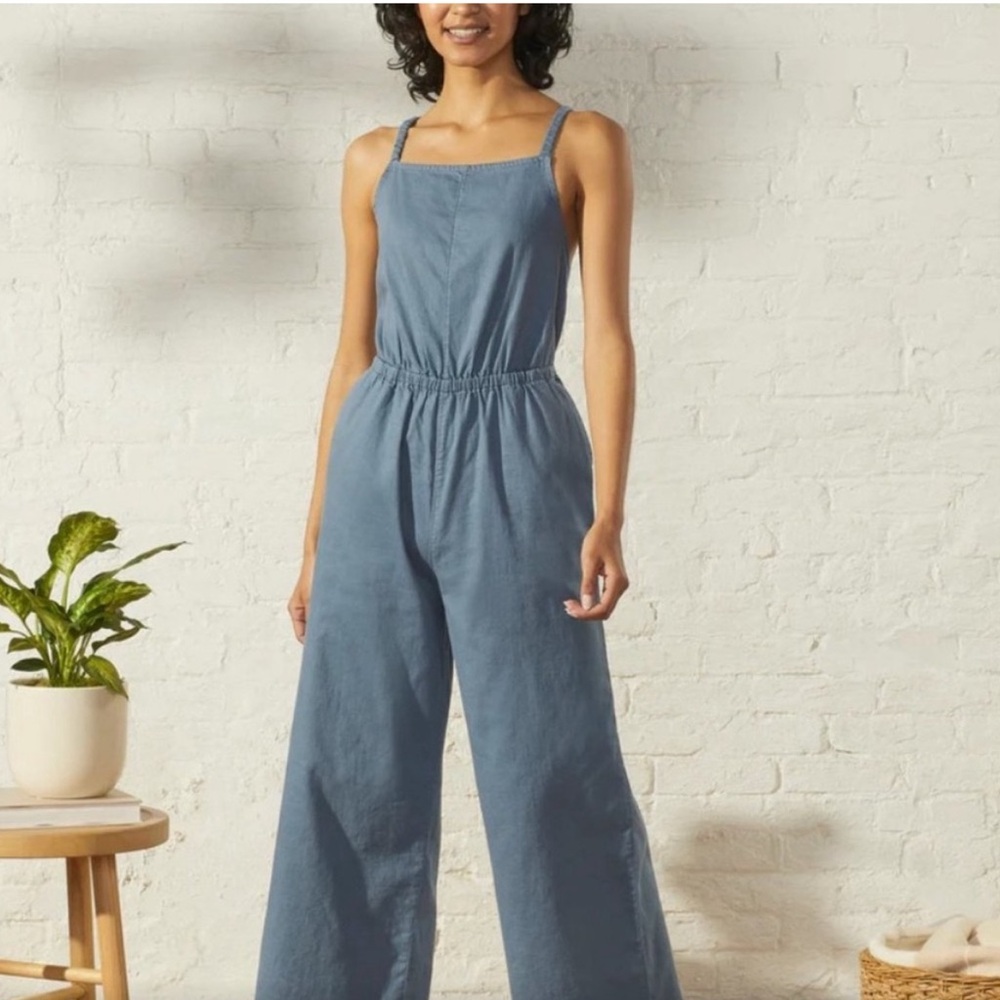 UpWest Womens Blue Jumpsuit